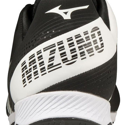 Mizuno Wave Finch Lightrevo Jr Softball Shoe, Black-White, 5.5