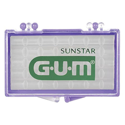 Cera de ortodoncia GUM - 10070942007242, menta con vitamina E y aloe vera (paquete de 6)