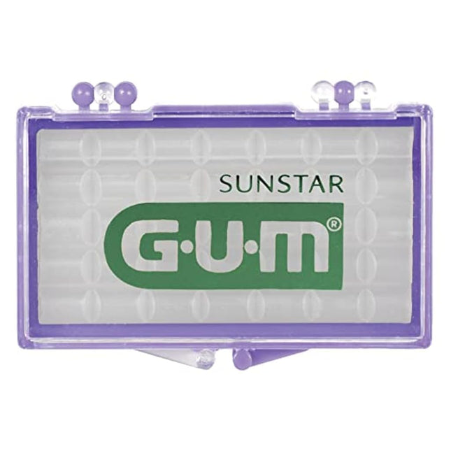 GUM - 10070942007242 Orthodontic Wax, Mint with Vitamin E and Aloe Vera (Pack of 6)