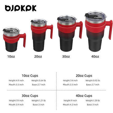 BJPKPK 1200 ml Tumbler with Handle & Straw, Insulated Stainless Steel Mug