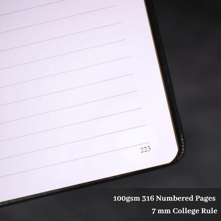 TIEFOSSI Line Journal Notebook for Women Men, 316 Pages,20.7 x 14.7cm