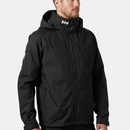 Helly Hansen Men's Crew Hooded Midlayer Jacket 2, Black, S