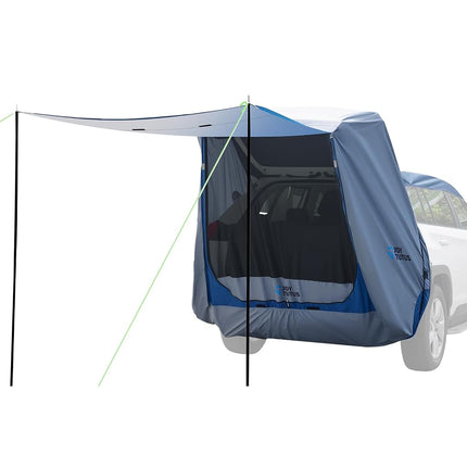 JOYTUTUS SUV Tailgate Tent with Big Awning, Water 