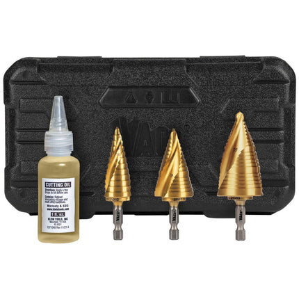 Klein Tools 25951 Electrician's Step Drill Bit Set