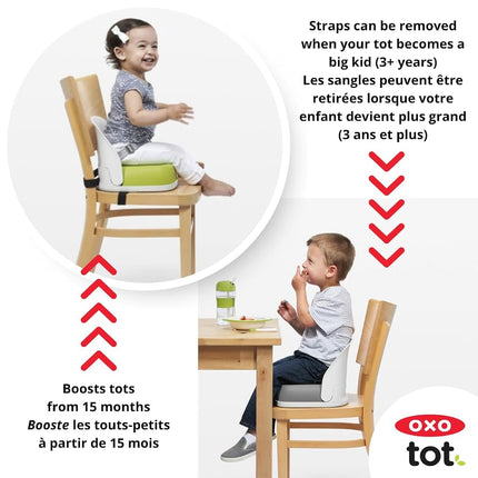 OXO Tot Perch Booster Seat with Straps (Taupe)