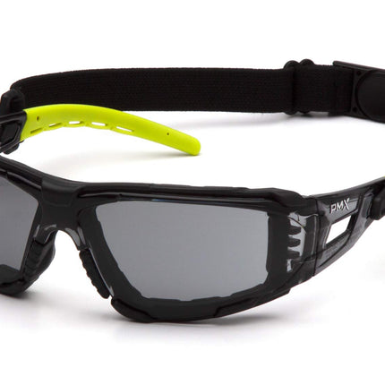 Pyramex Fyxate Safety Glasses Gray Lens H2MAX AF w