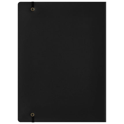 MNEMOSYNE HN187FA A4 Notebook with Folder,Black