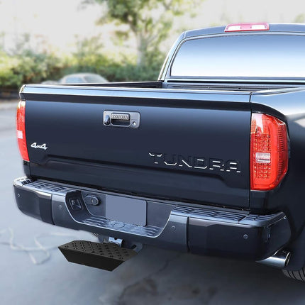 DNA MOTORING Universal Trailer Truck Towing Heavy Duty Hitch Step Bar for 2” Receivers, Rear Bumper Protector for Vehicle, Pickup, car, PT-ZTL-8085-BK