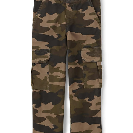 The Children's Place Boys' Pull on Cargo Pants, Flax, 18