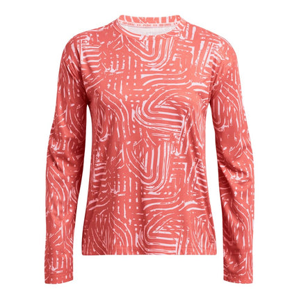 Under Armour Women's Iso-chill Shorebreak Long Sleeve T-Shirt, (811) COHO/Pink/Sedona Red, X-Small