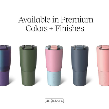 BrüMate Nav 25oz 100% Leak Proof Insulated Travel Tumbler with Magnetic BevLock™ Lid - Double Wall Cup-Holder Friendly Stainless Steel Mug (Matte Black)