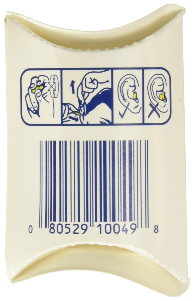 3M 3101103 Ear Classic Small Earplugs in Pillow Paks, PVC Foam, Yellow, 200 Pairs