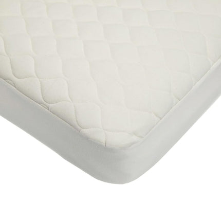 Funda de colchón ajustable acolchada impermeable natural para cuna de American Baby Company hecha con algodón orgánico - Sin vinilo