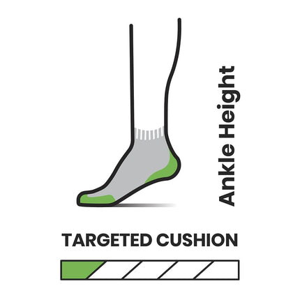 Smartwool Unisex Targeted Cushion Running Socks, Merino Wool Trainer Socks, Women's & Men's Walking & Sport Seamless Toe, Lightweight & Breathable Natural Merino - Black, XL