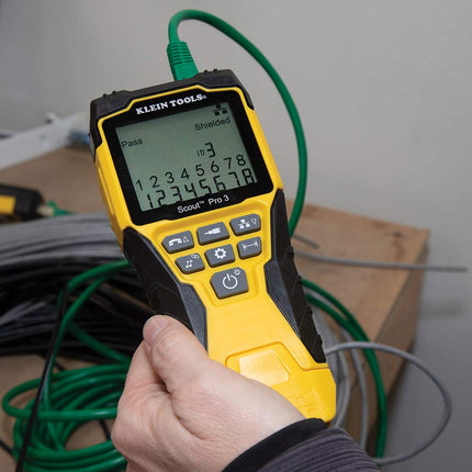 Klein Tools VDV501-851 Cable Tester Kit with Scout Pro 3 for Ethernet/Data, Coax/Video and Phone Cables, 5 Locator Remotes