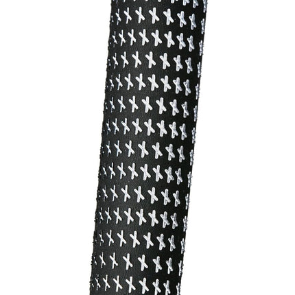 Karma Velour Black/White Midsize (+1/32") Golf Grips (9 Pack)