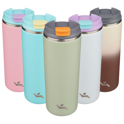 Konokyo Tumbler with Lid, 16 oz Travel Coffee Mug 