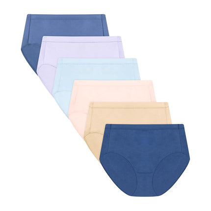 Hanes Women's Pure Comfort Briefs 6-Pack, Assorted, 8