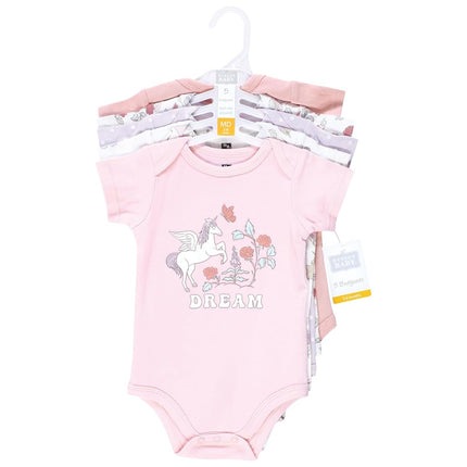 Hudson Baby Grenouillères en Coton Mixtes pour Bébé, Monde de Rêves Licorne, 9-12 Mois