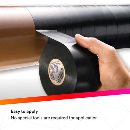 3M Scotchrap All-Weather Corrosion Protection Tape, 50, unprinted, black, 10 mil (0.25 mm), 2 in x 100 ft (50 mm x 30.5 m)