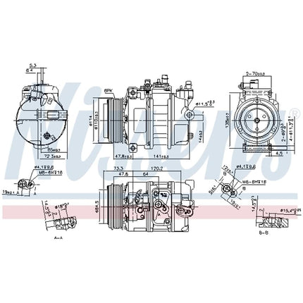 Nissens 89496 Air Conditioning Compressor