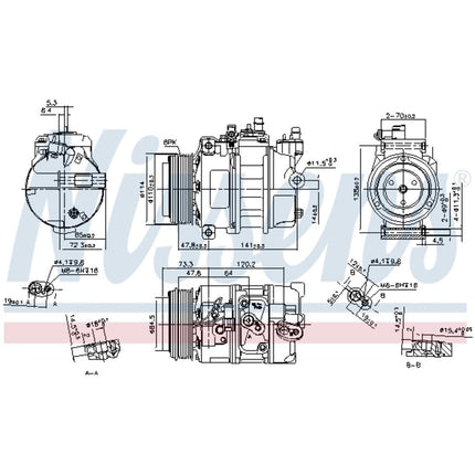 Nissens 89496 Air Conditioning Compressor