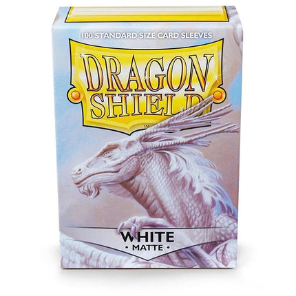 10 Packs Dragon Shield Matte Standard Size 100 ct Card Sleeves Display Case White