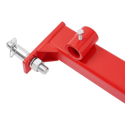 ALMULOO Attelage 3 points pour tracteurs de catégorie 1, capacité de 1360 kg avec attelage de remorque de 5 cm, boule d'attelage de 4,76 cm, rotules d'attelage, rouge