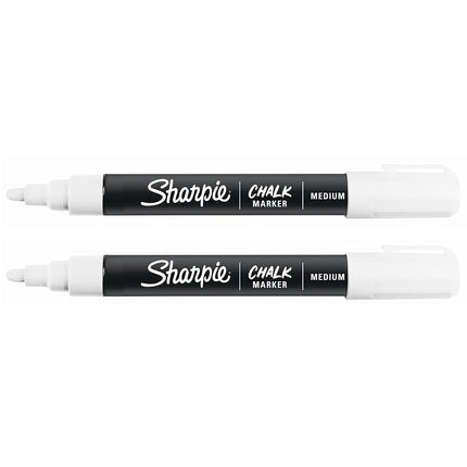 Sharpie Wet Erase Chalk Marker 2/Pkg-White