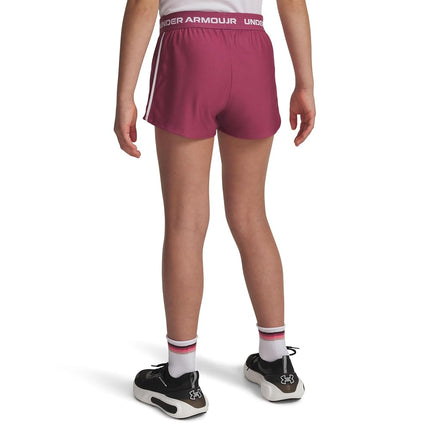 Under Armour Girls Tech Play Up Shorts Pink L
