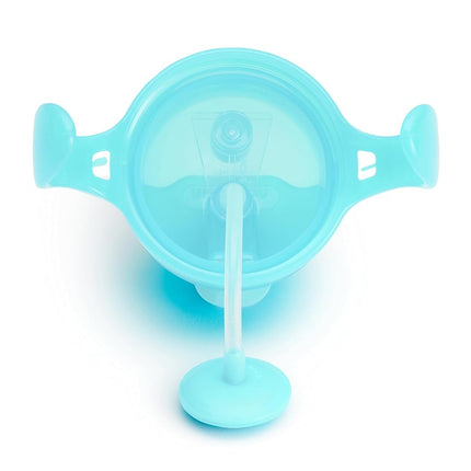 Munchkin Any Angle Click Lock Weighted Straw Trainer Cup, Blue, 7 Oz