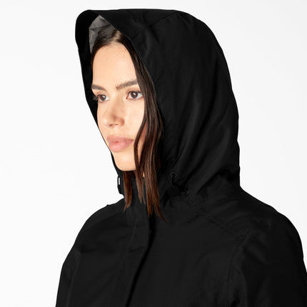 Veste imperméable isolée Dickies pour femme, Noir, Grande