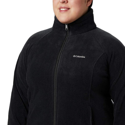 Columbia Women's Benton Springs Full Zip Full Zip Fleece Jacket, BLACK, Size S