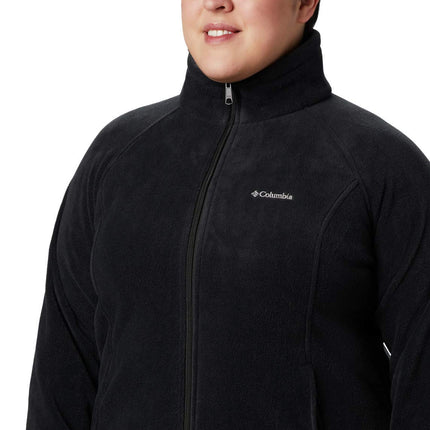 Columbia Women's Benton Springs Full Zip Full Zip Fleece Jacket, BLACK, Size M