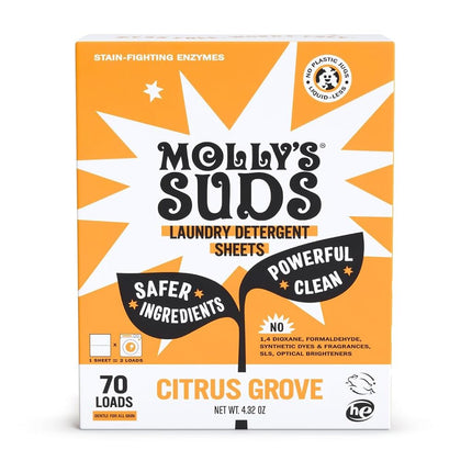 Molly’s Suds Laundry Detergent Sheets | Gentle on 