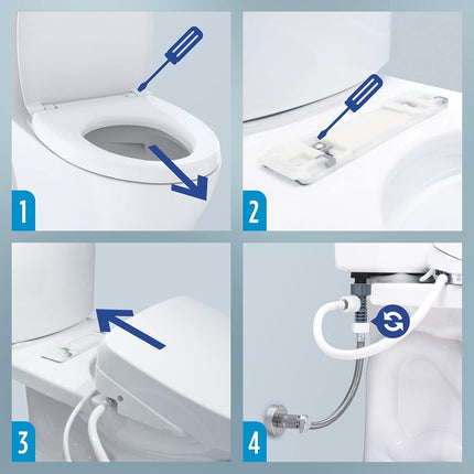 TOTO WASHLET A2 Electronic Bidet Toilet Seat with Heated Seat and SoftClose Lid, Elongated, Cotton White - SW3004#01