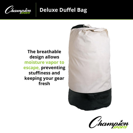 Bolsa de lona Champion Sports CB39 Deluxe, 42" L x 20" W, negro/blanco
