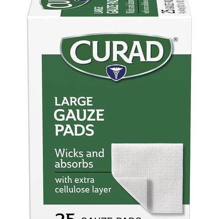 Curad Pro-Gauze Sterile Pads, 4" x, 4", 25ct