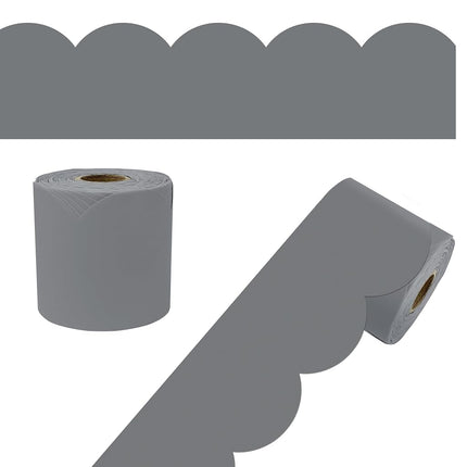 Carson Dellosa 65Ft of Gray Bulletin Board Borders