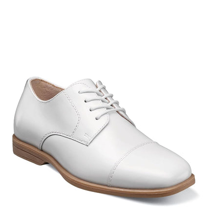 Florsheim Boys Men's Reveal Jr. Cap Toe OxfordOxford, White, 13.5 US Big Kid