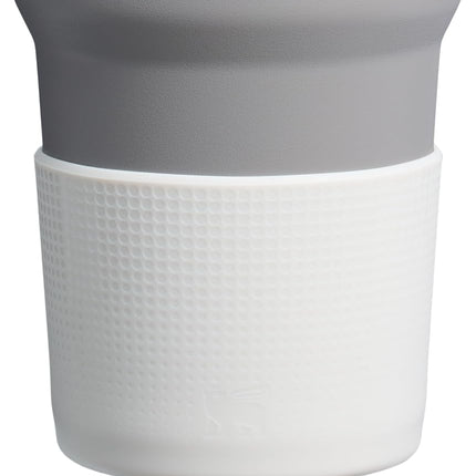Stanley Quencher Boot and Straw Cover Cap | Anti-Slip Silicone Protector for 14 oz Tumbler with Handle | Accessory Set for Stainless Steel Drinking Cup | BPA-Free | Pale Stone