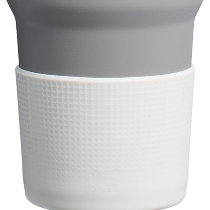 Stanley Quencher Boot and Straw Cover Cap | Anti-Slip Silicone Protector for 14 oz Tumbler with Handle | Accessory Set for Stainless Steel Drinking Cup | BPA-Free | Pale Stone