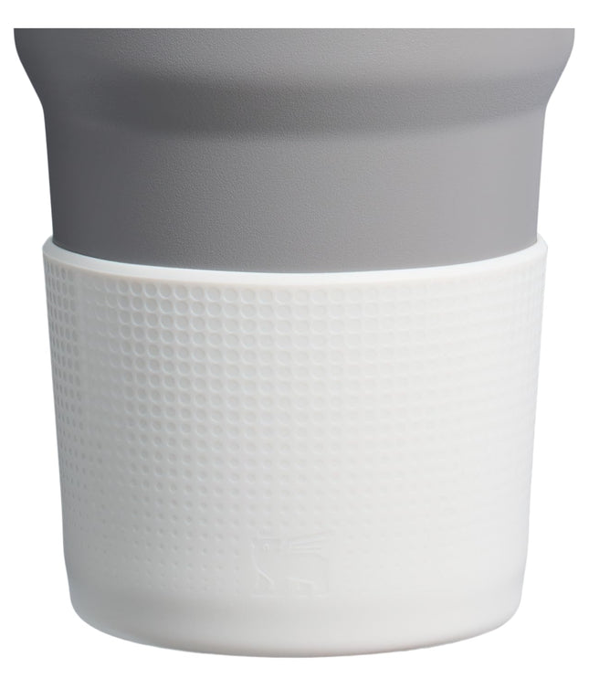 Stanley Quencher Boot and Straw Cover Cap | Anti-Slip Silicone Protector for 14 oz Tumbler with Handle | Accessory Set for Stainless Steel Drinking Cup | BPA-Free | Pale Stone