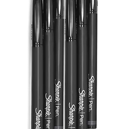 Sharpie Pen Fine Point Pen, 6 Black Pens (1742663)