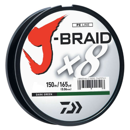J-BRAIDX8, Filler Spool, Dark Green, Mono Dia.= 10