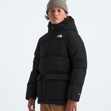 THE NORTH FACE Teen North Down Fleece-Lined Short Parka, Blk, XXL