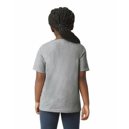 Gildan Youth Ultra Cotton T-Shirt, Style G2000B, Multipack, Sport Grey (2-Pack), XS