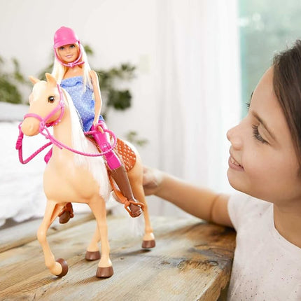 Barbie Playet with Blonde Fashion Doll in Riding Outfit