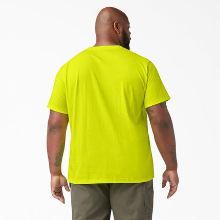 Dickies Men's Heavyweight Crew Neck Short Sleeve Tee T-Shirt, Bright Yellow, 3XL