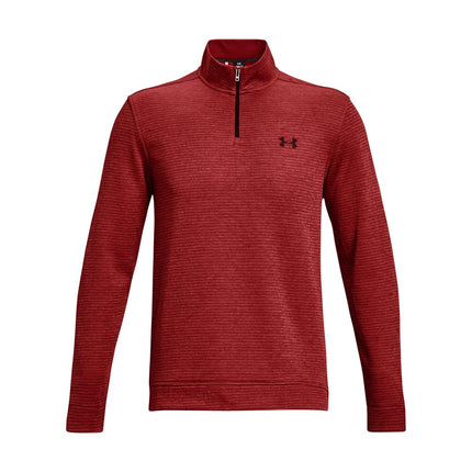 Sudadera con cremallera corta para hombre Under Armour Storm SweaterFleece, (610) rojo Stadium / negro, XXL